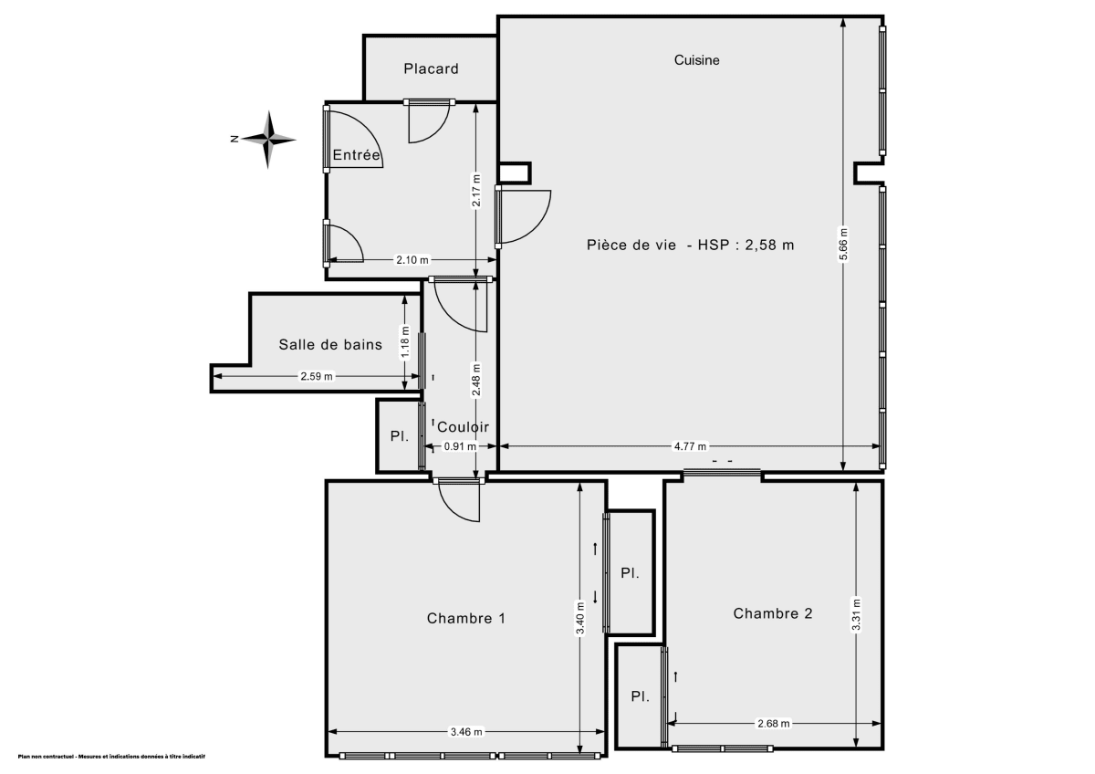 Appartement de 61.0 m² à Orvault