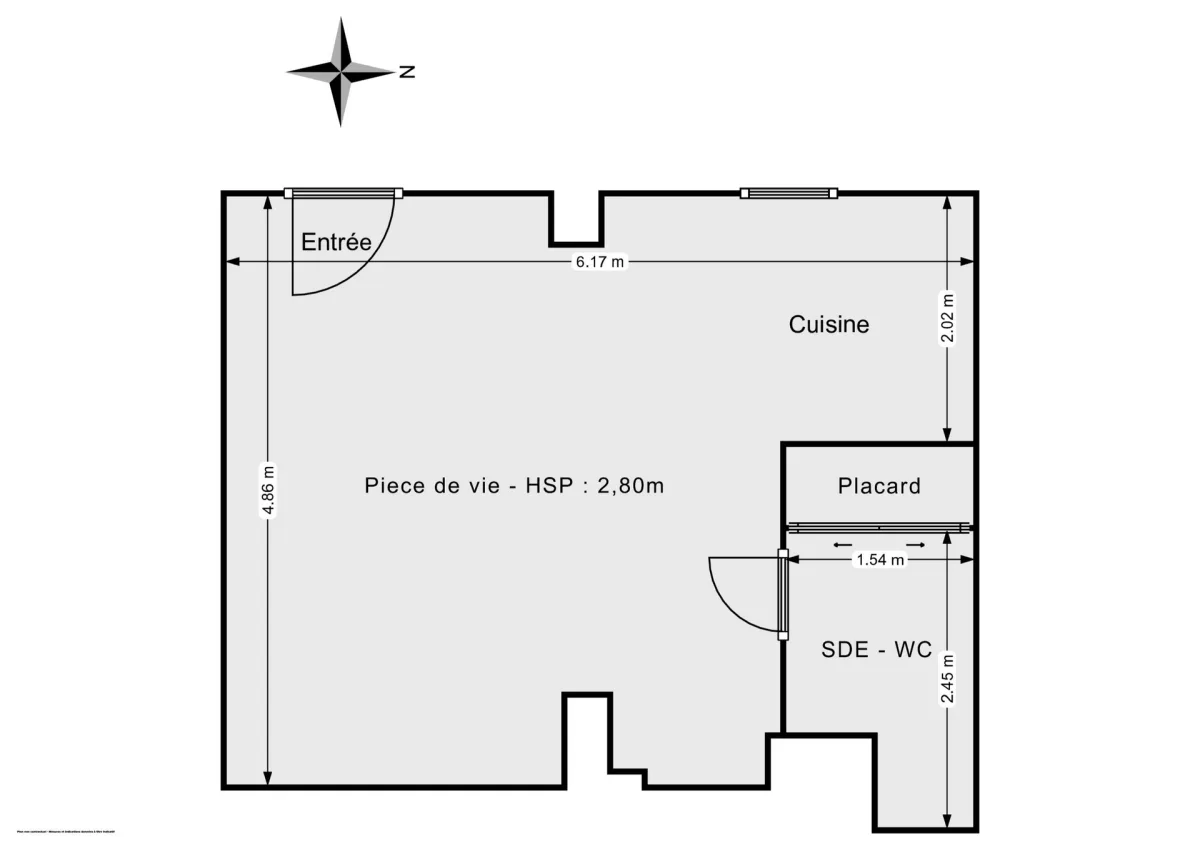 Appartement de 28.69 m² à Nantes