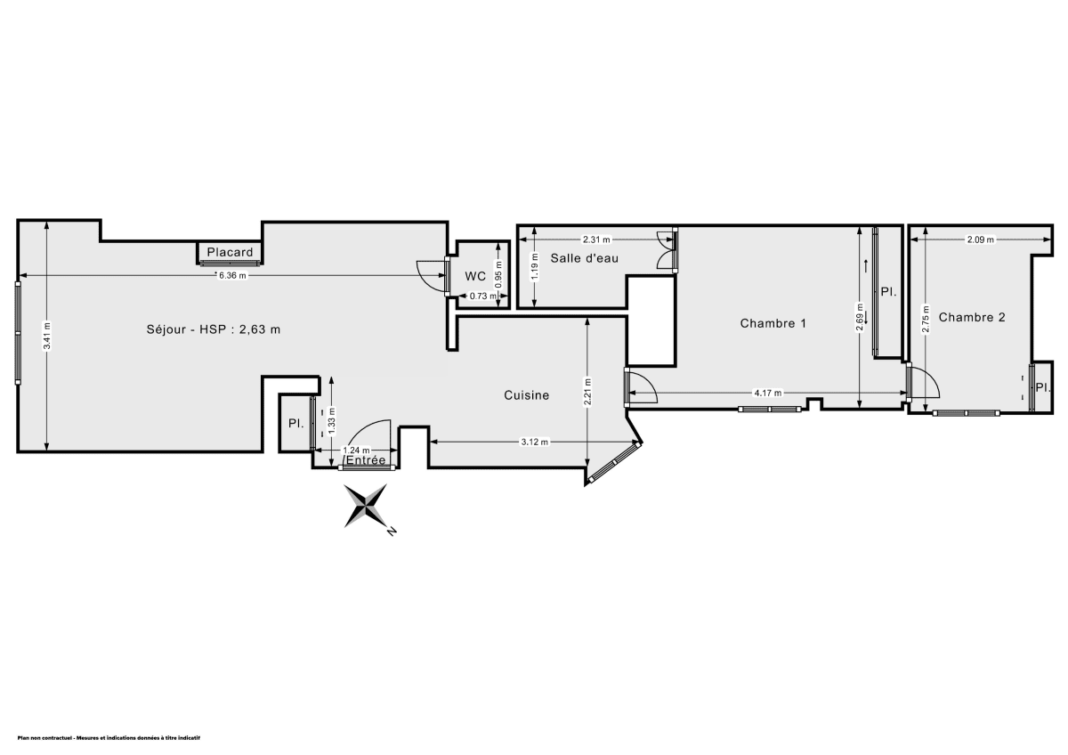 Appartement de 48.02 m² à Paris