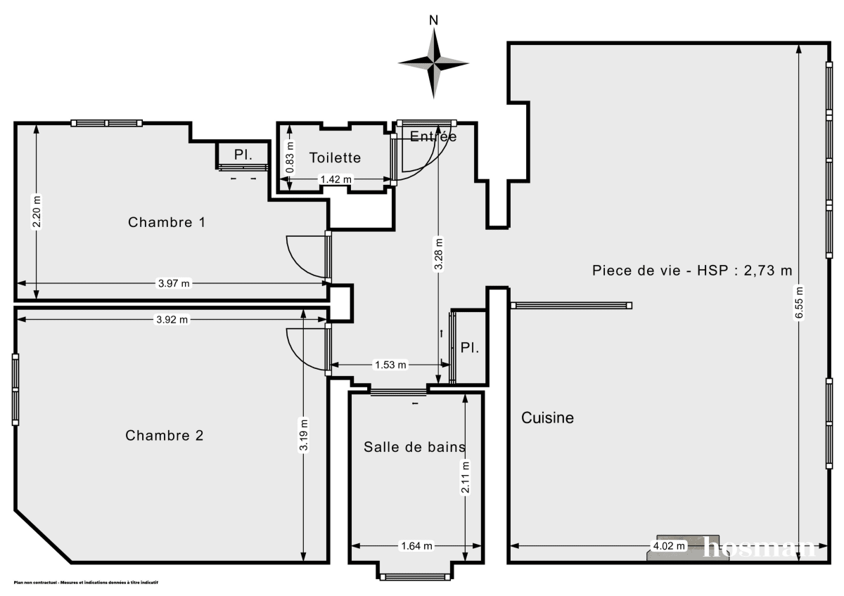 Appartement de 60.0 m² à Bois-Colombes