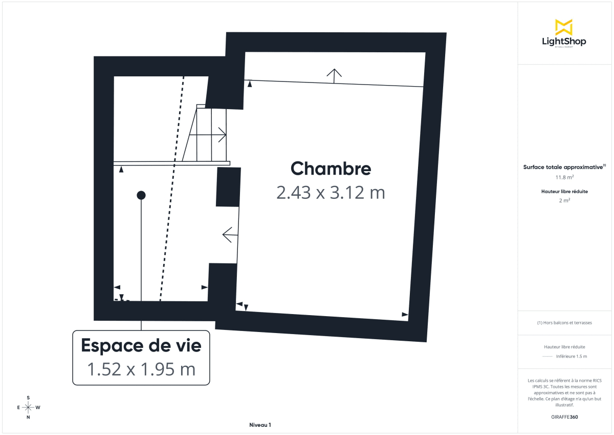 Appartement de 45.07 m² à Bordeaux