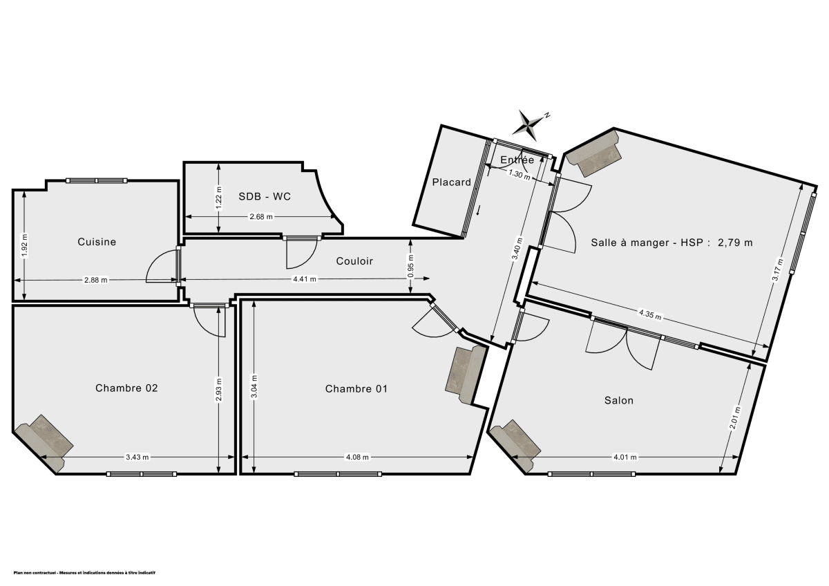 Appartement de 70.0 m² à Neuilly-Plaisance