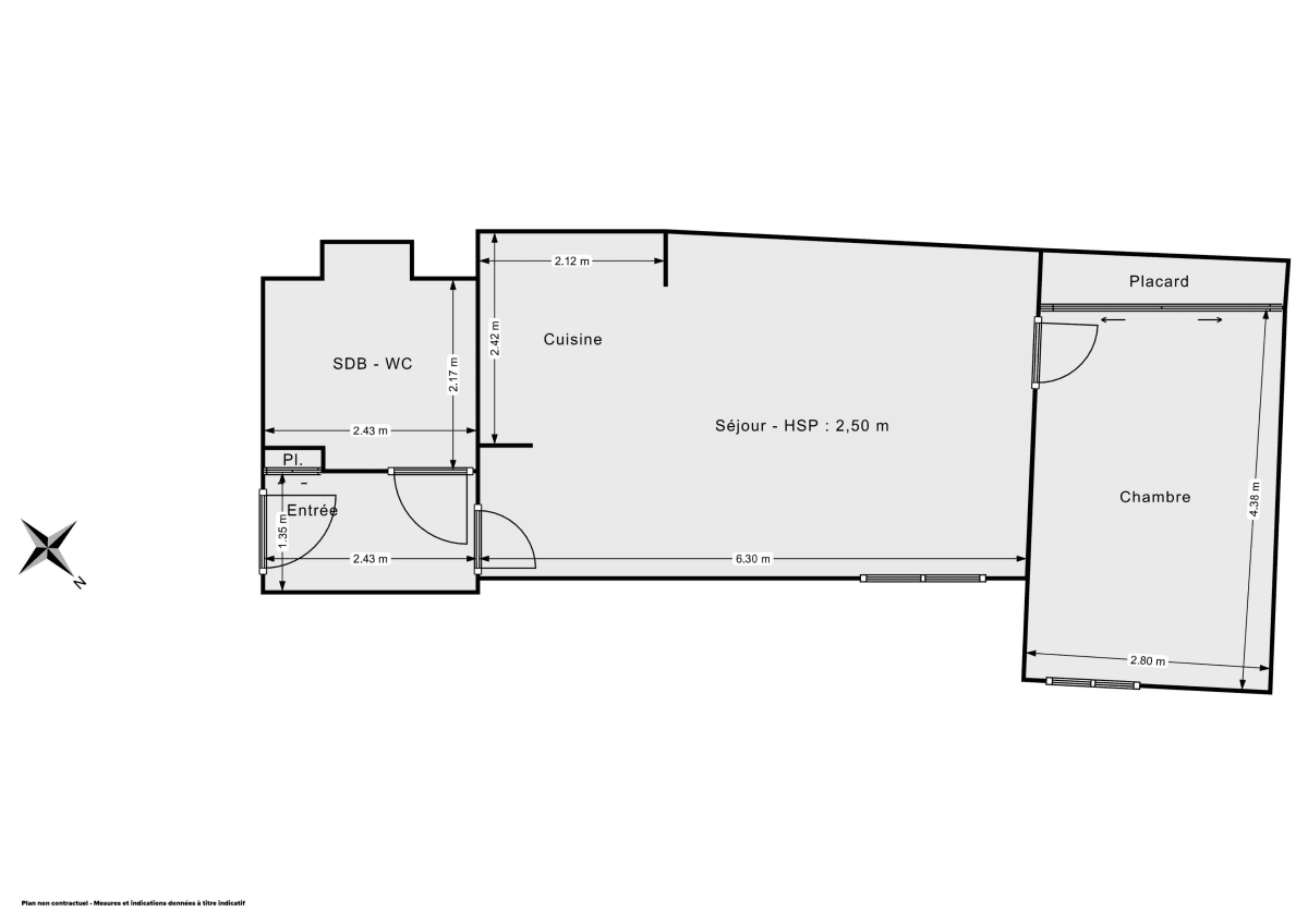 Appartement de 49.17 m² à Nanterre