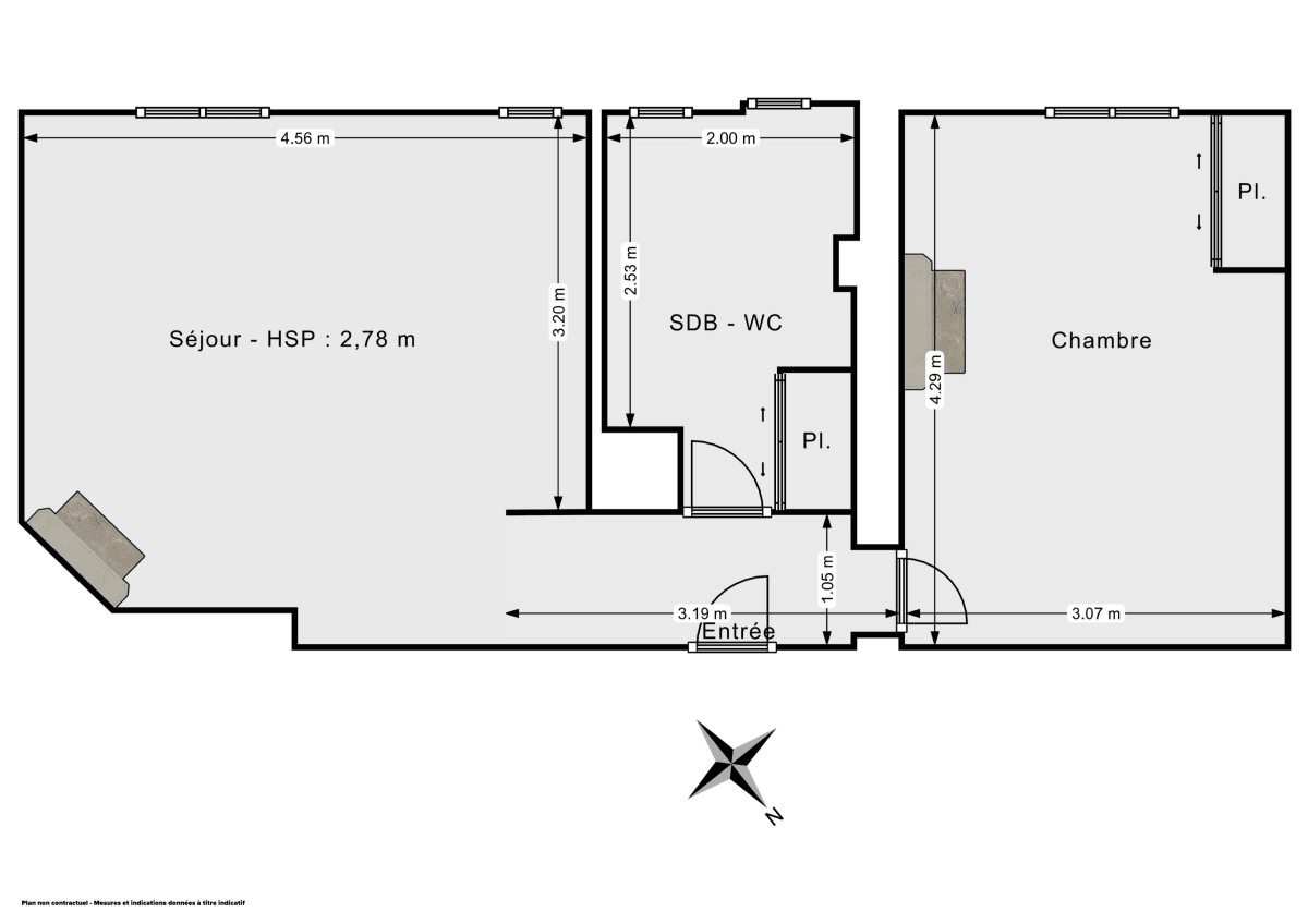 Appartement de 40.88 m² à Paris
