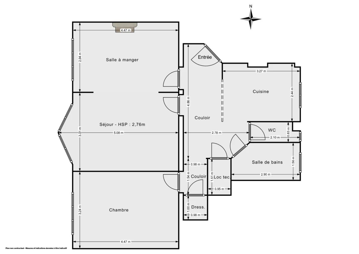 Appartement de 69.0 m² à Paris