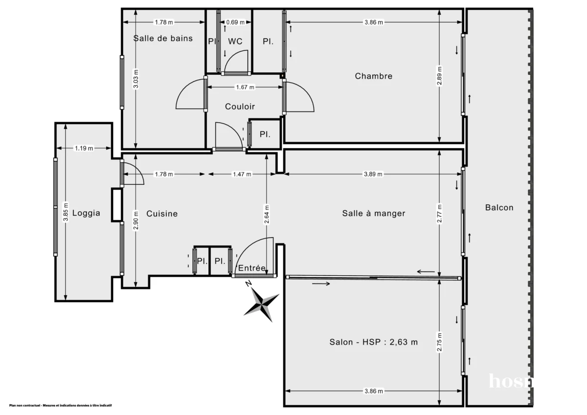 Appartement de 52.54 m² à Saint-Mandé