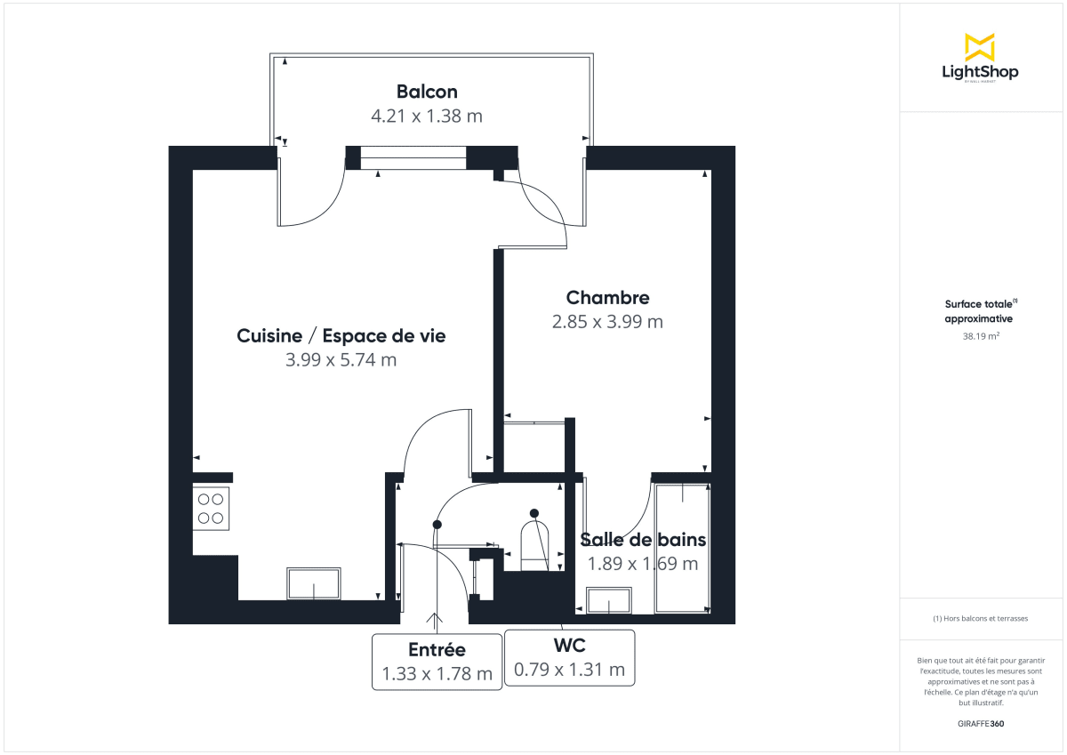 Appartement de 38.0 m² à Boulogne-Billancourt