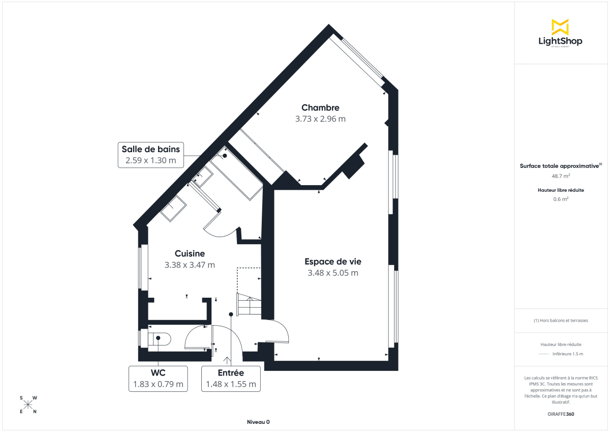 Duplex de 55.66 m² à Nantes