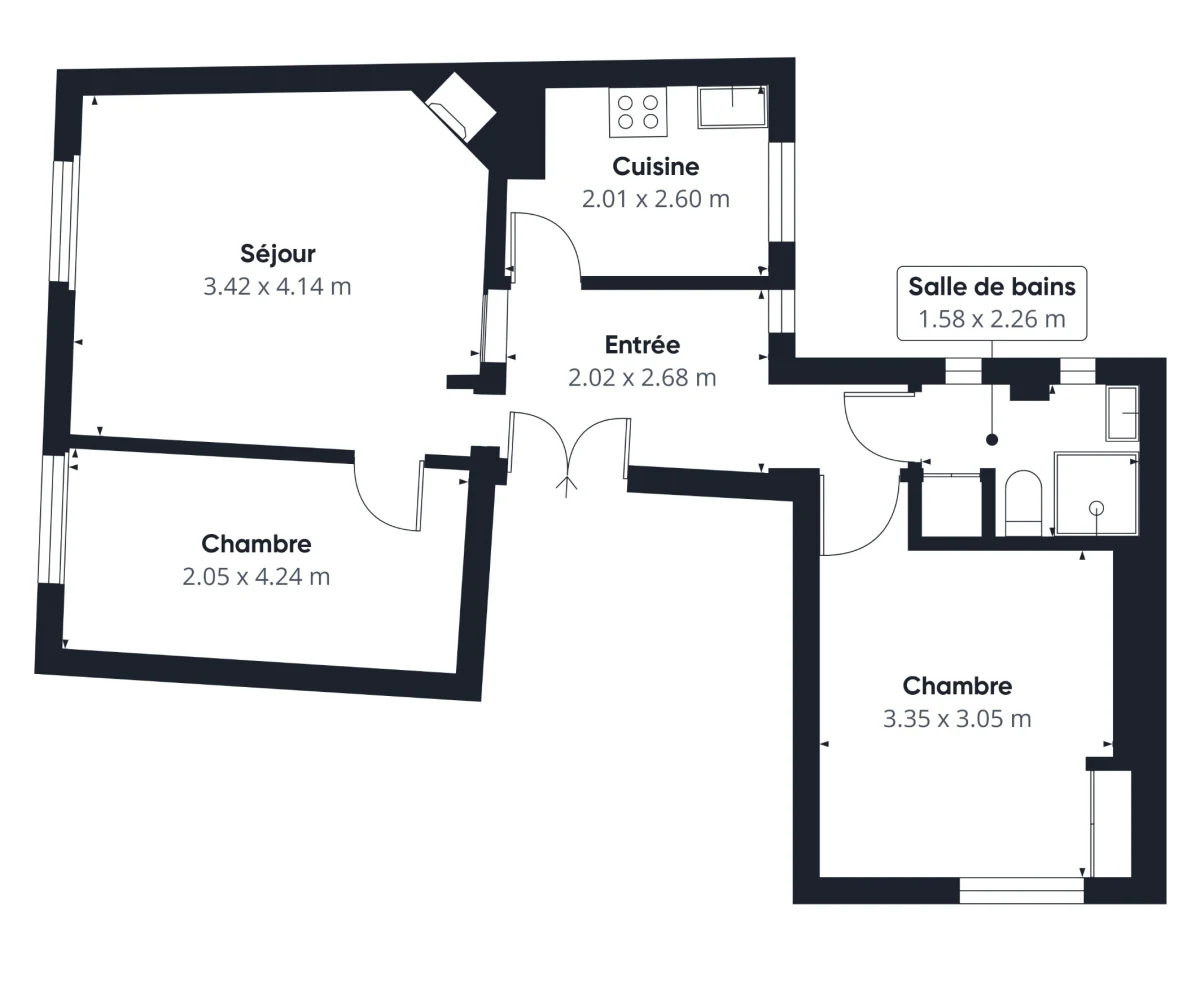 Appartement de 50.34 m² à Paris