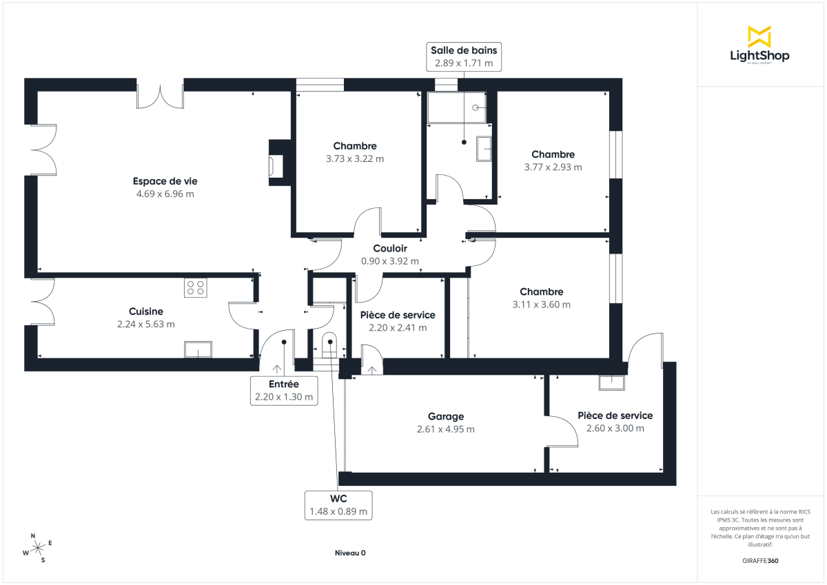 Maison de 106.14 m² à Le Pian-Médoc