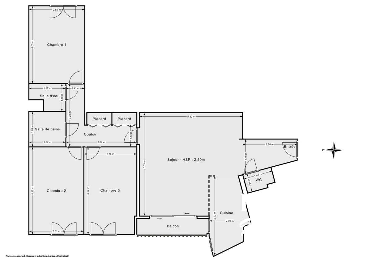 Appartement de 84.17 m² à Paris