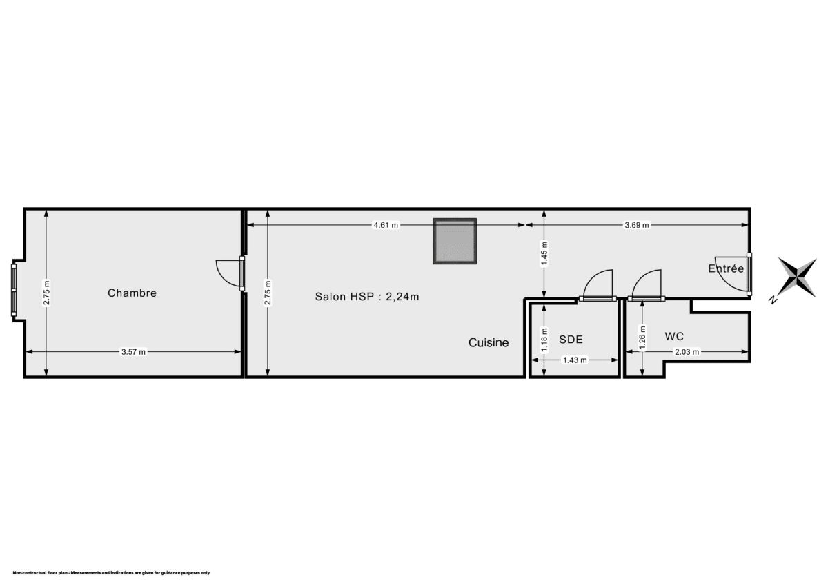 Appartement de 19.0 m² à Nantes