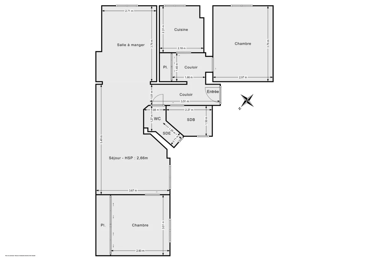 Appartement de 68.4 m² à Clichy