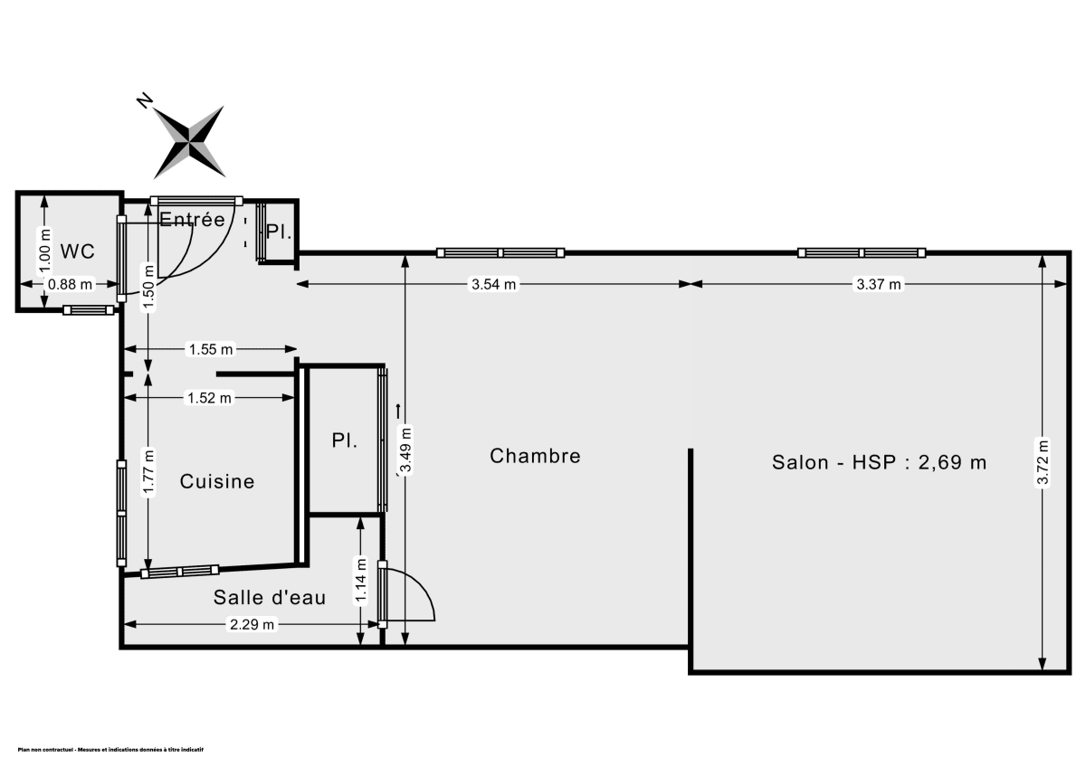 Appartement de 30.31 m² à Paris