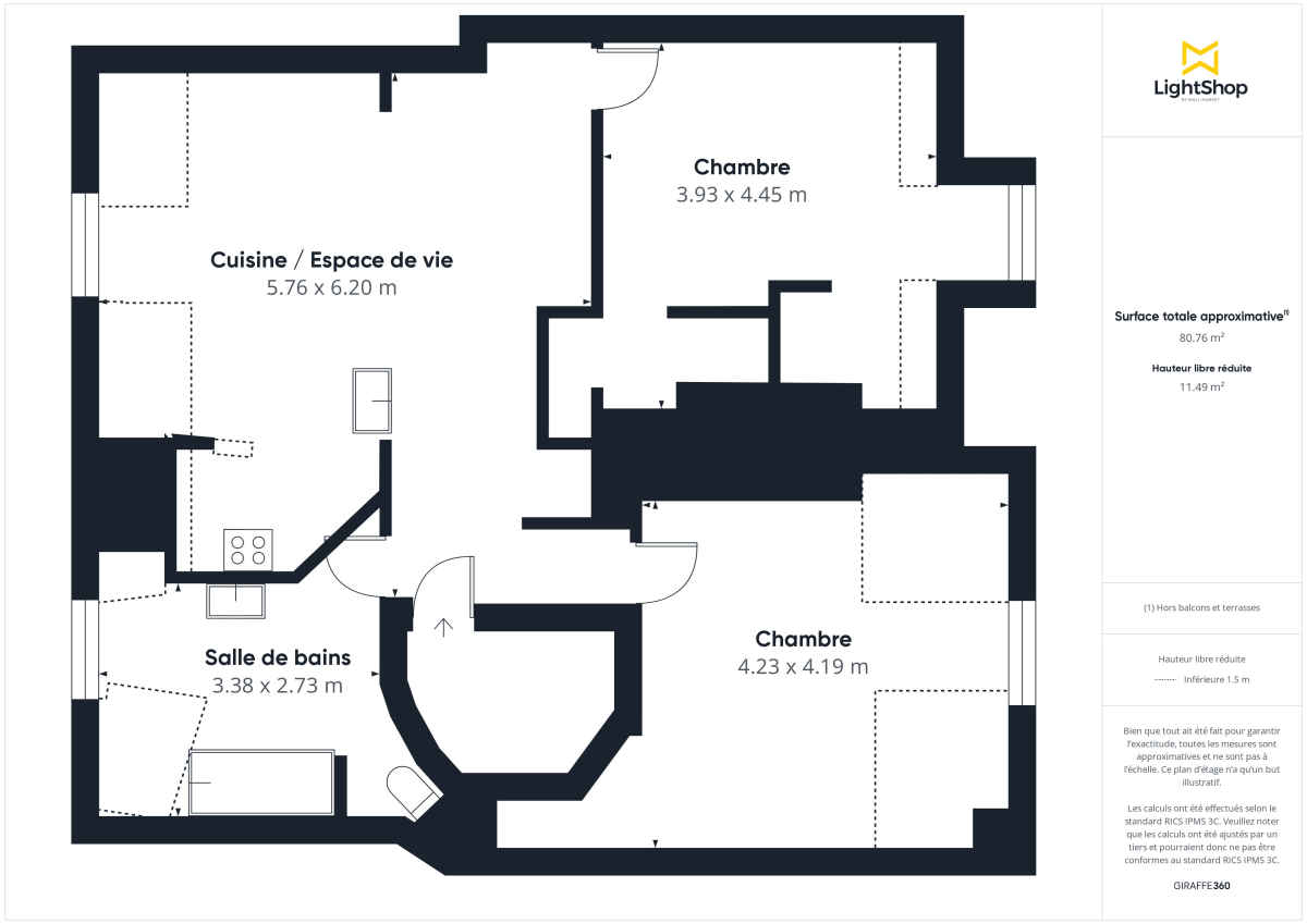 Appartement de 73.0 m² à Paris