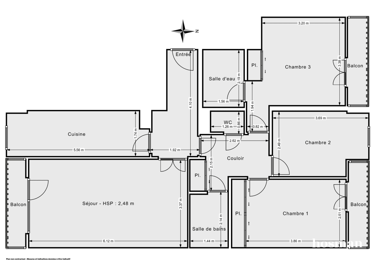 Appartement de 83.94 m² à Antony