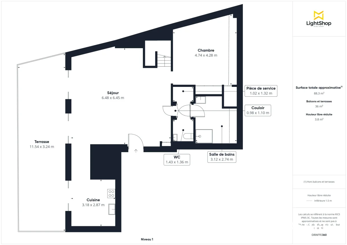 Appartement de 89.83 m² à Nantes