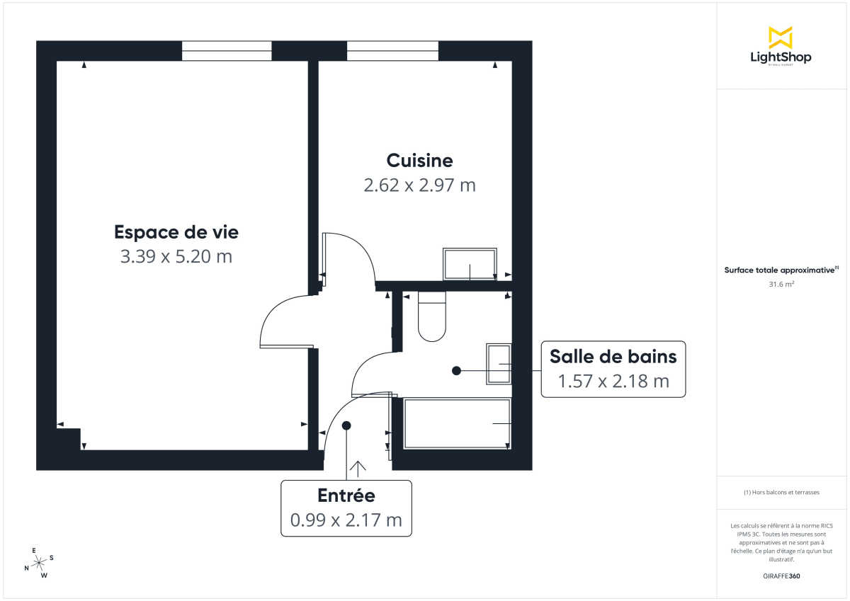 Appartement de 31.0 m² à Nantes