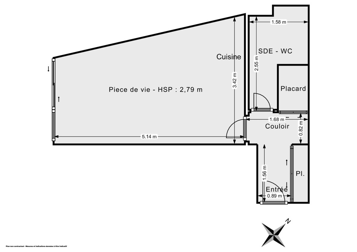 Appartement de 22.71 m² à Paris