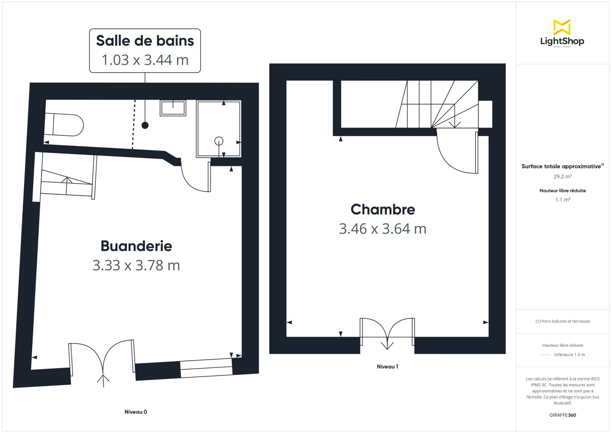 Appartement de 26.83 m² à Montreuil