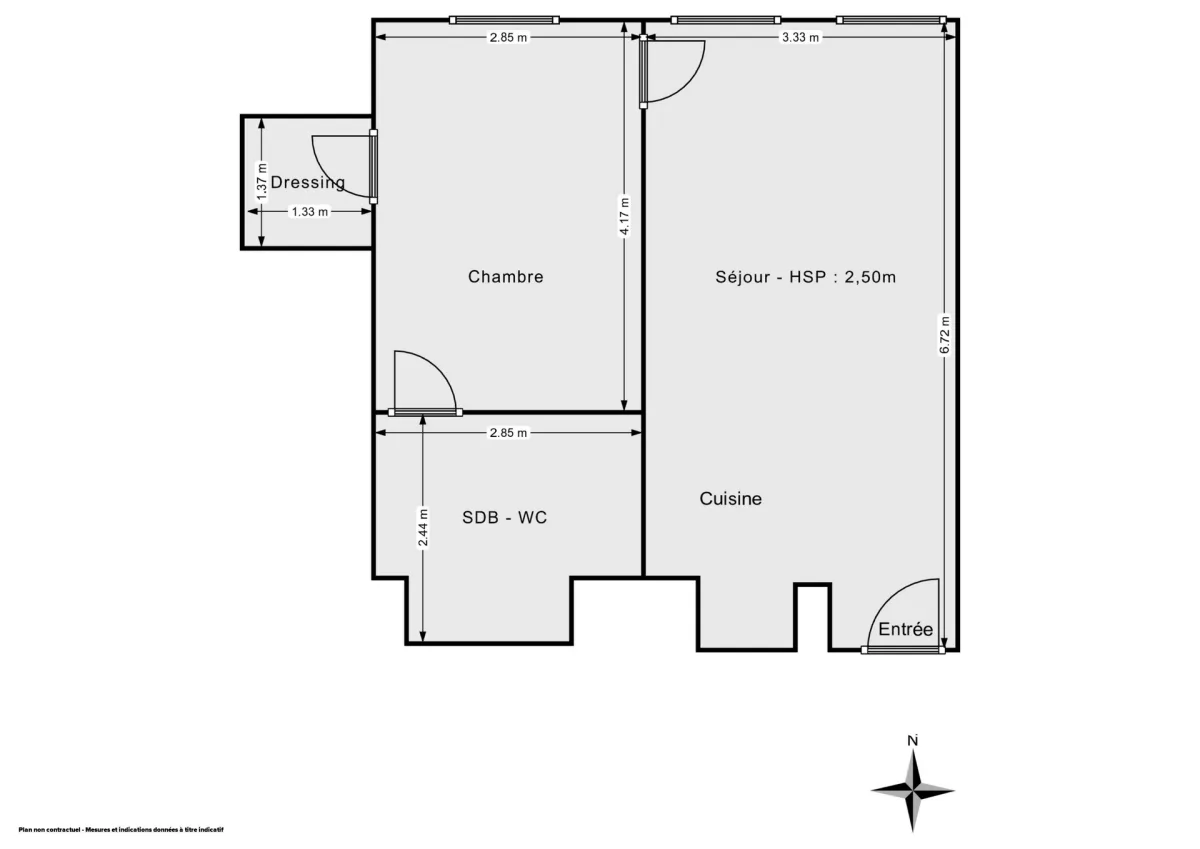 Appartement de 42.0 m² à Montreuil