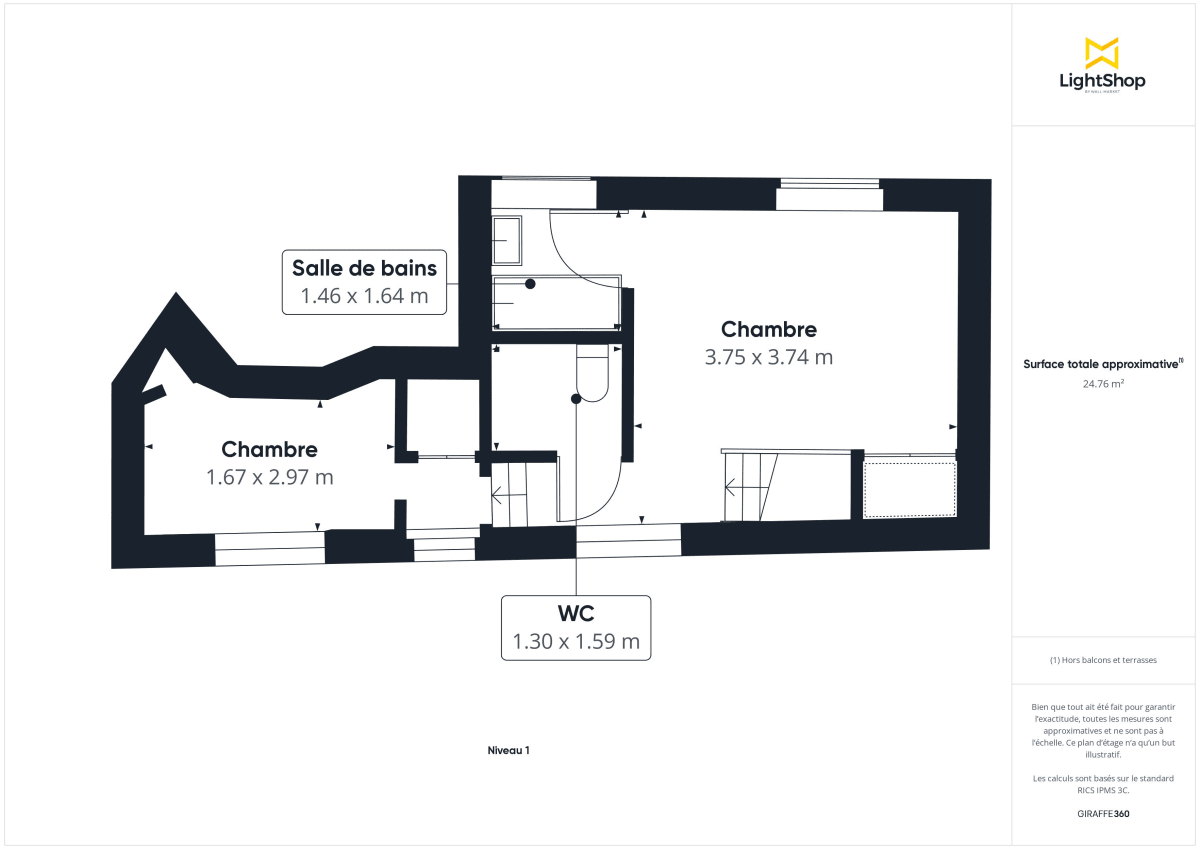 Appartement de 41.0 m² à Paris