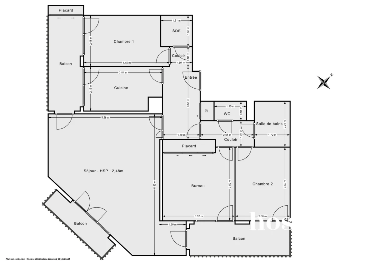 Appartement de 85.48 m² à Alfortville