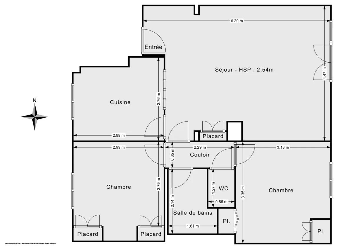 Appartement de 57.85 m² à Paris
