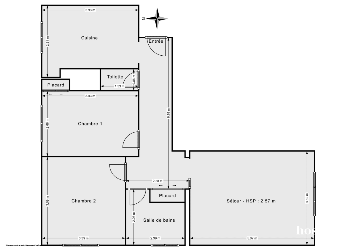 Appartement de 66.32 m² à Nantes