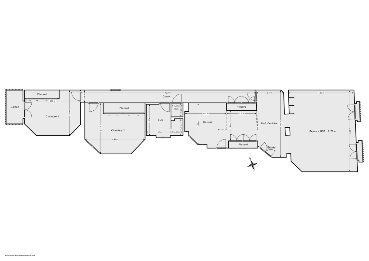 Appartement de 98.0 m² à Paris