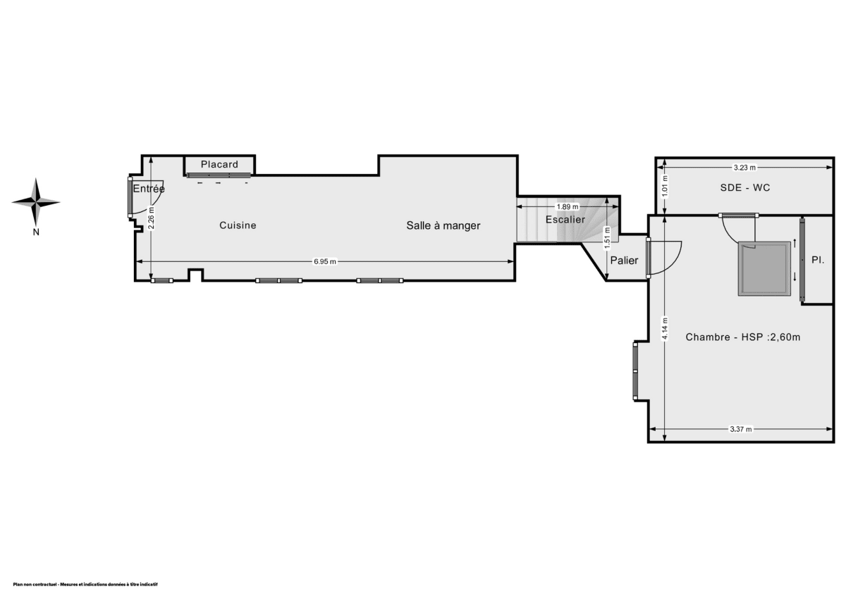 Appartement de 39.5 m² à Paris