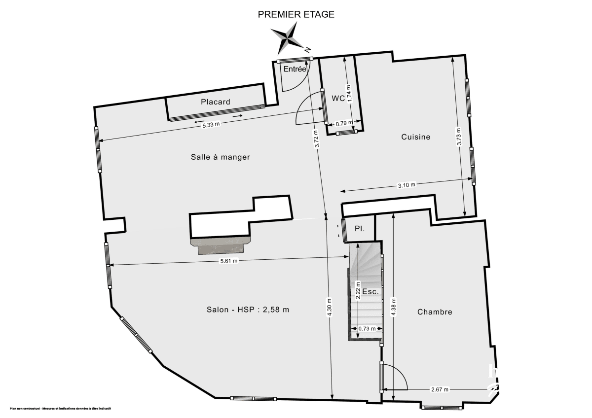 Duplex de 108.0 m² à Levallois-Perret