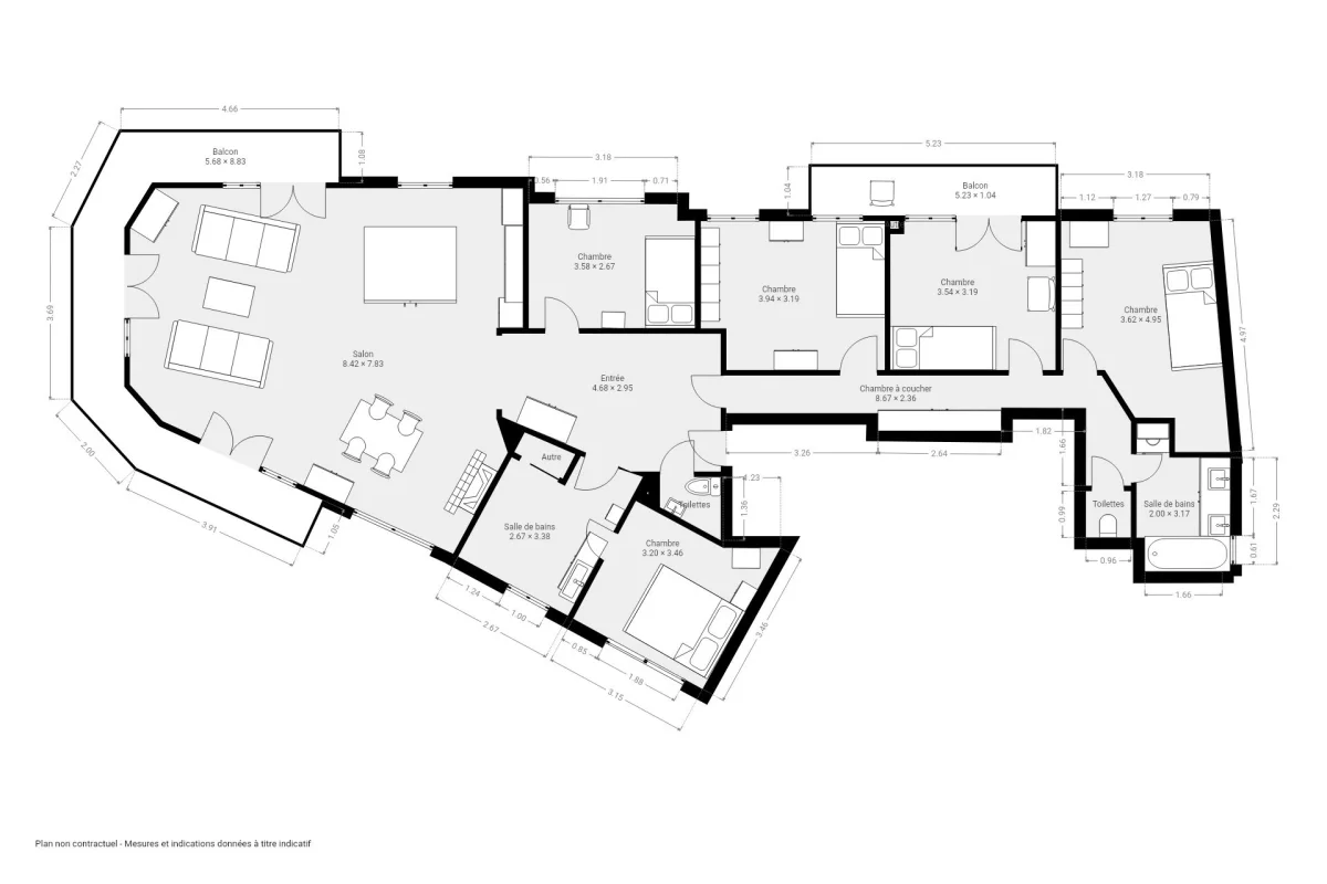 Appartement de 148.14 m² à Boulogne-Billancourt