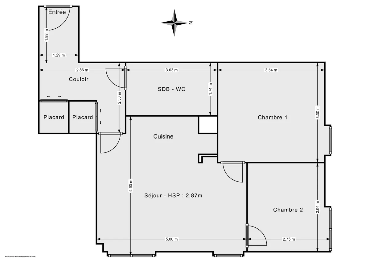 Appartement de 52.0 m² à Paris