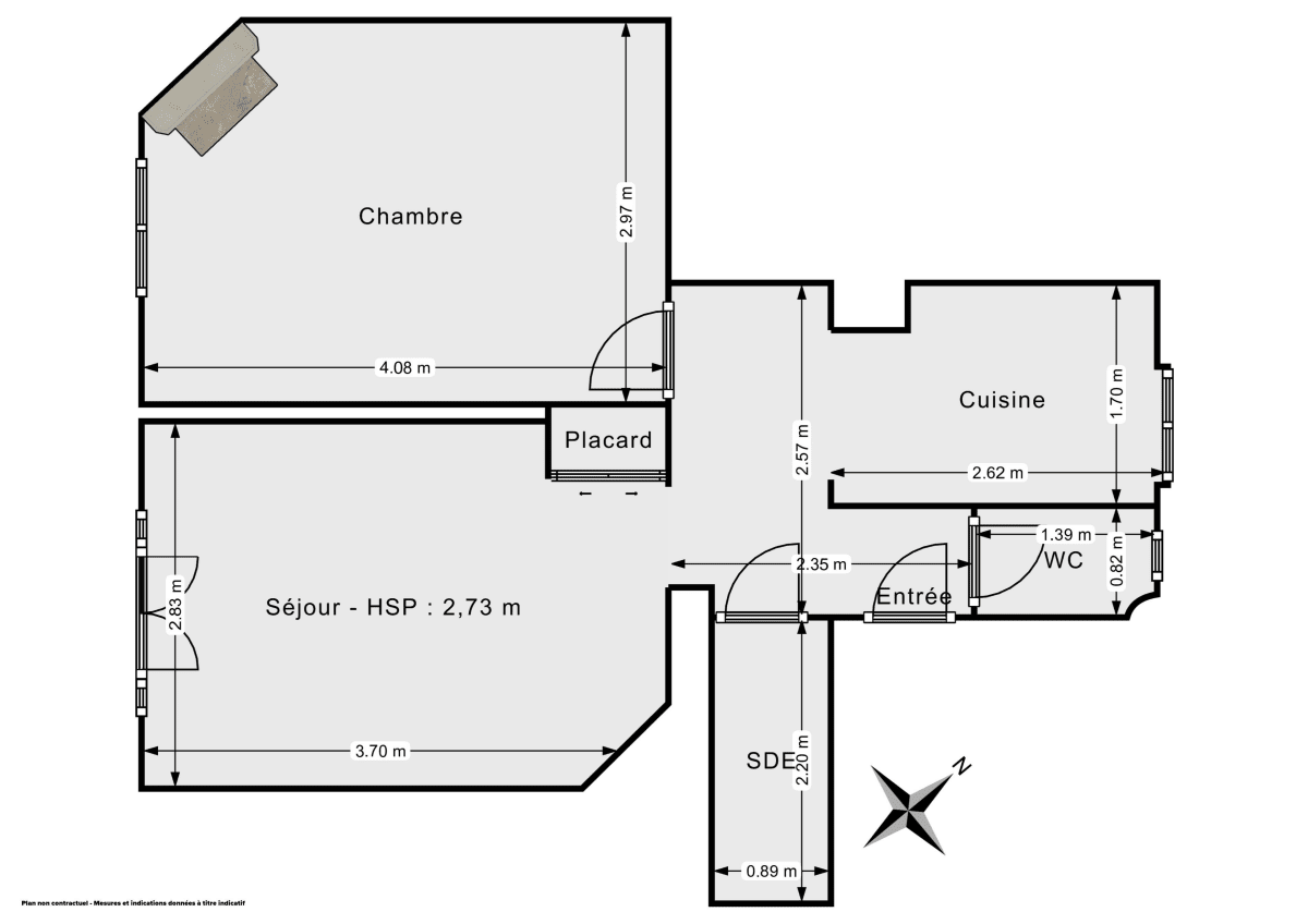 Appartement de 35.34 m² à Paris