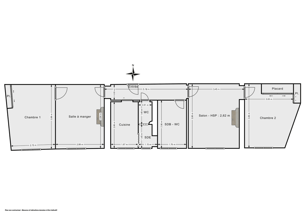 Appartement de 65.31 m² à Paris