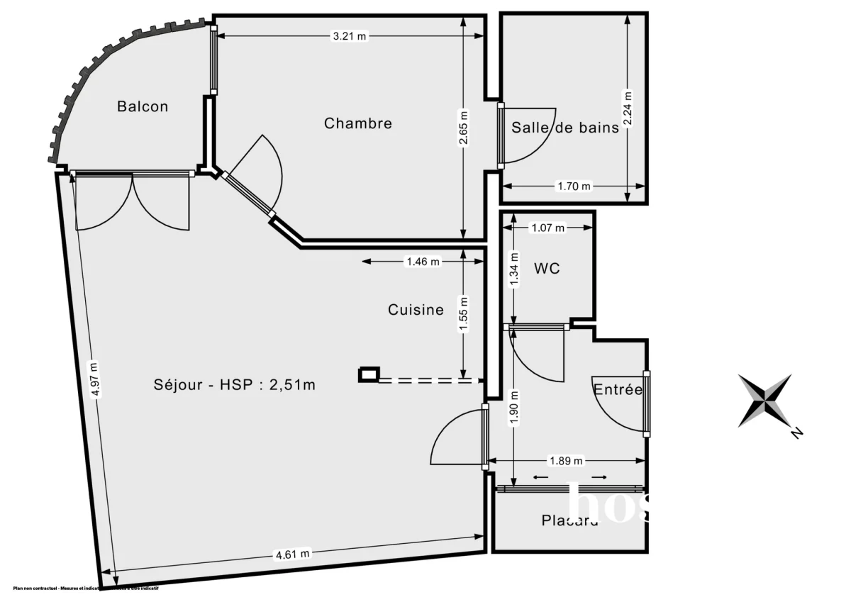 Appartement de 37.9 m² à Levallois-Perret