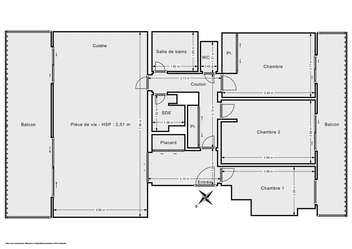 Appartement de 78.21 m² à Levallois-Perret