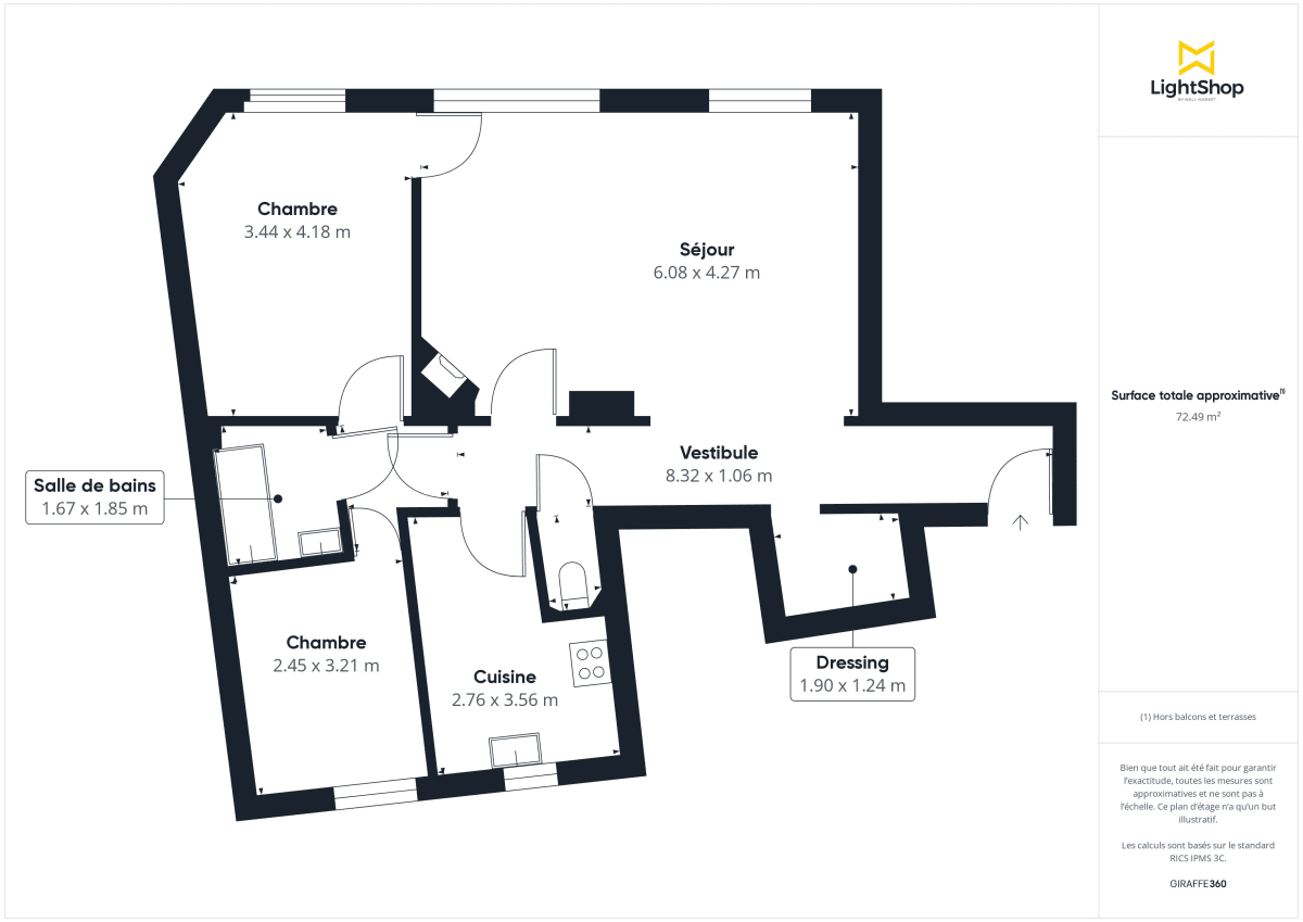 Appartement de 71.0 m² à Paris