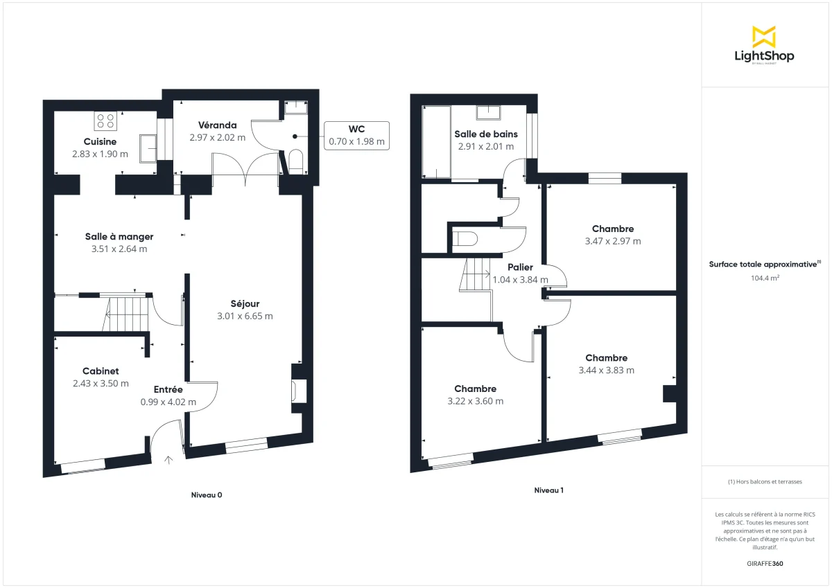 Maison de 98.0 m² à Bordeaux