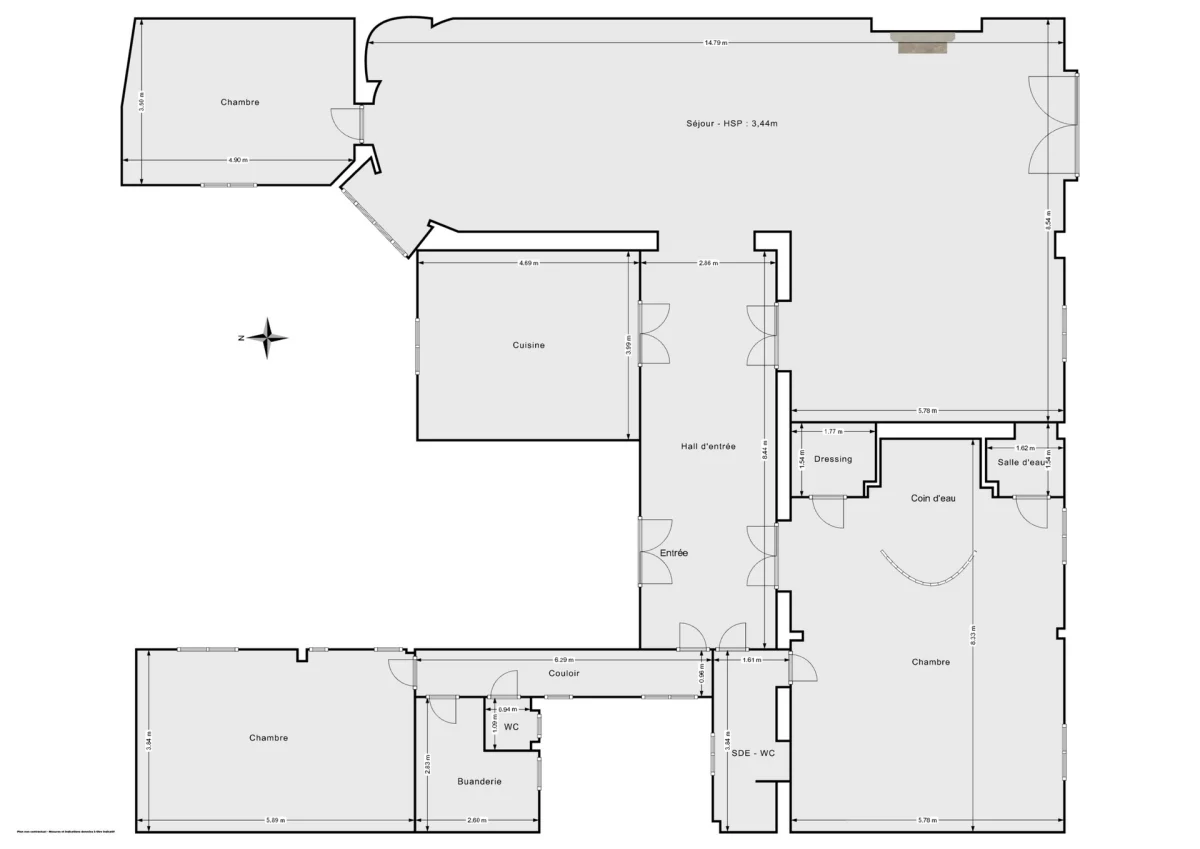 Appartement de 239.77 m² à Paris