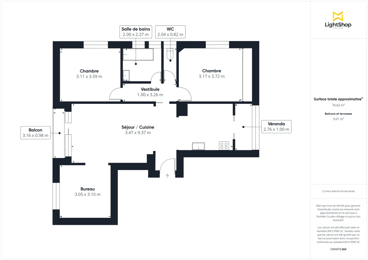 Appartement de 73.7 m² à Nantes