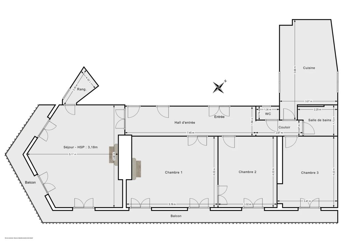 Appartement de 110.6 m² à Paris