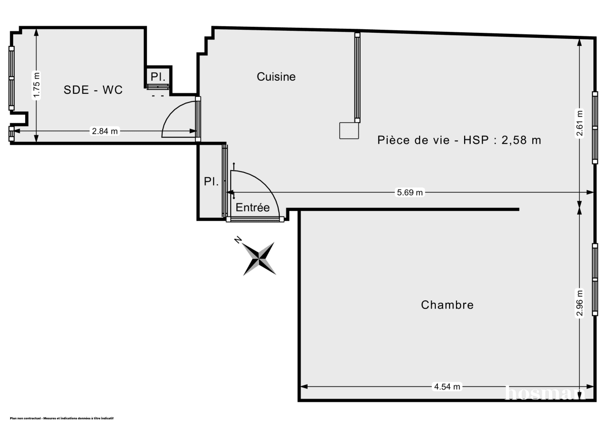 Appartement de 35.0 m² à Paris