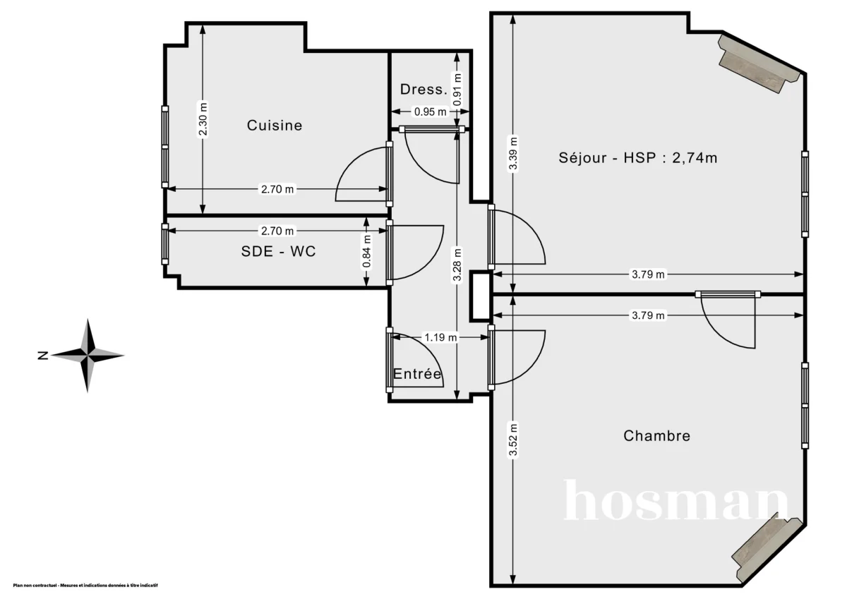 Appartement de 36.0 m² à Paris