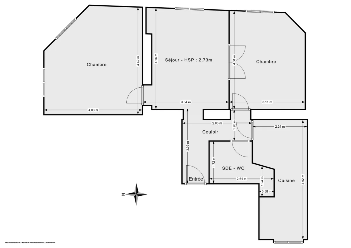 Appartement de 56.22 m² à Levallois-Perret