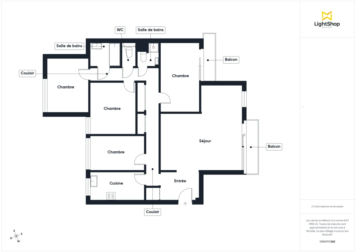 Appartement de 97.03 m² à Paris