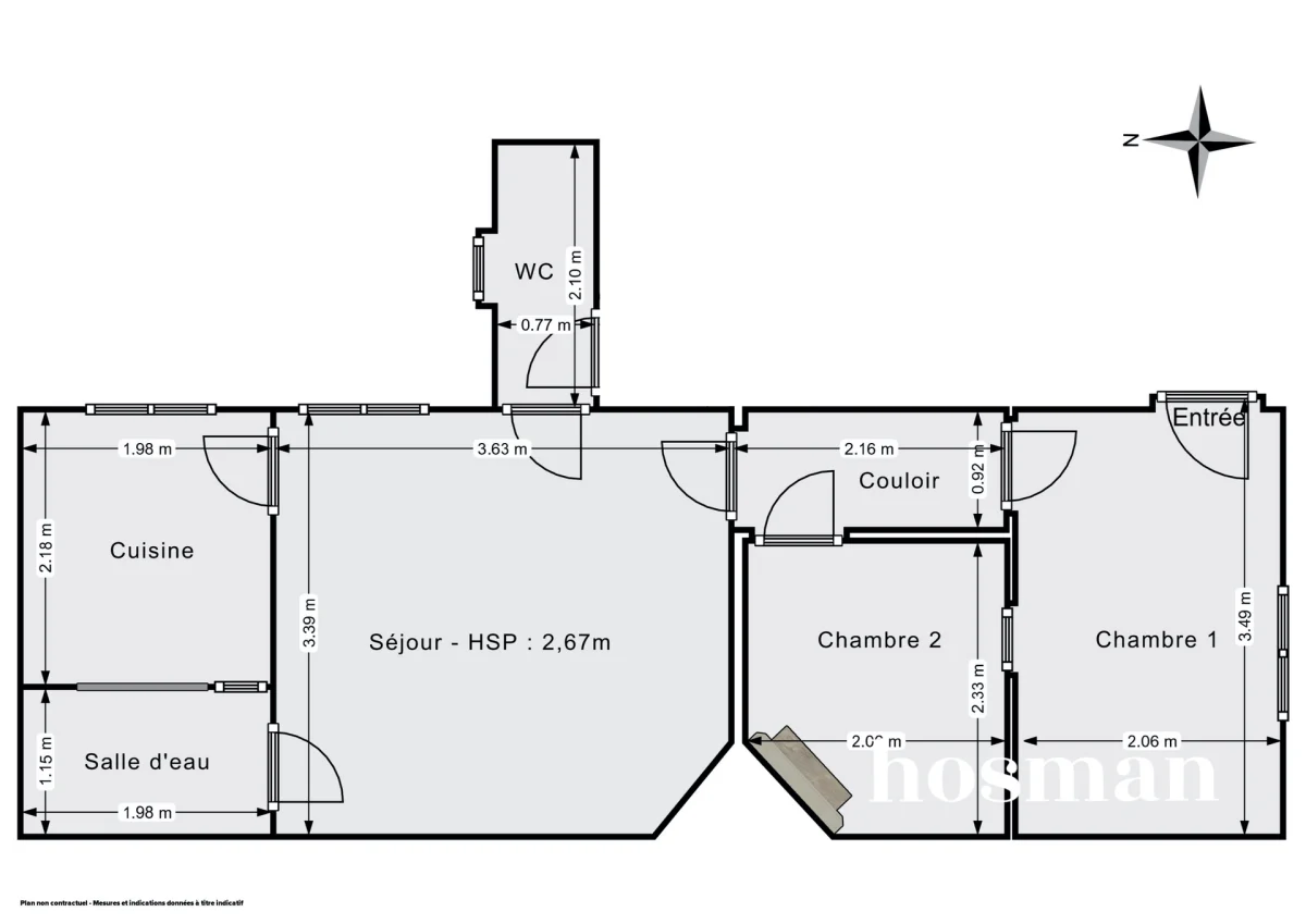 Appartement de 35.03 m² à Paris