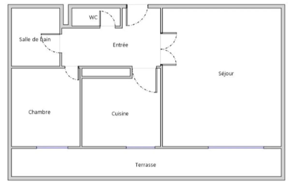 Appartement de 54.3 m² à Clamart