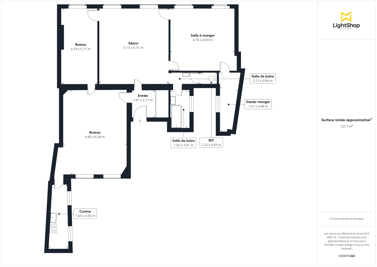 Appartement de 126.0 m² à Bordeaux